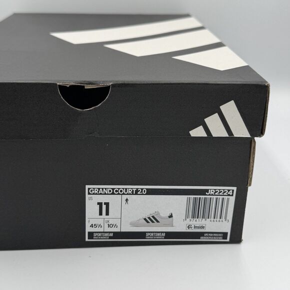 Adidas Men\'s Grand Court 2.0 \'Cloud White Collegiate Green\' Shoes Size 11 main image 7